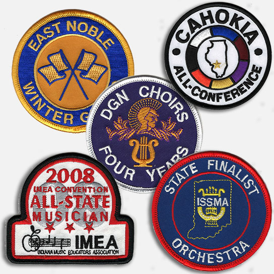 embroidered state and conference patches