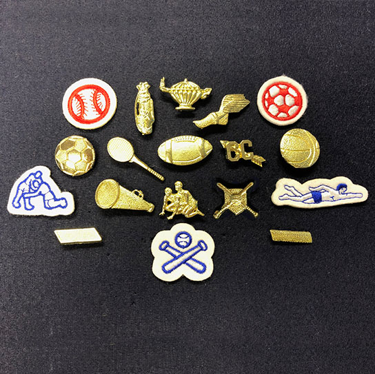 Inserts & lapel pins for school sports and activities